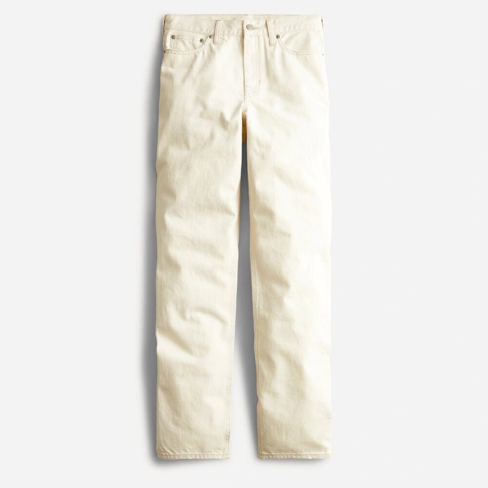 J Crew Womens Size 24 Cotton Slouchy Boyfriend Jeans in Ecru Beige BD367 $148